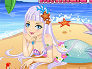 Принцеса русалок на пляжі